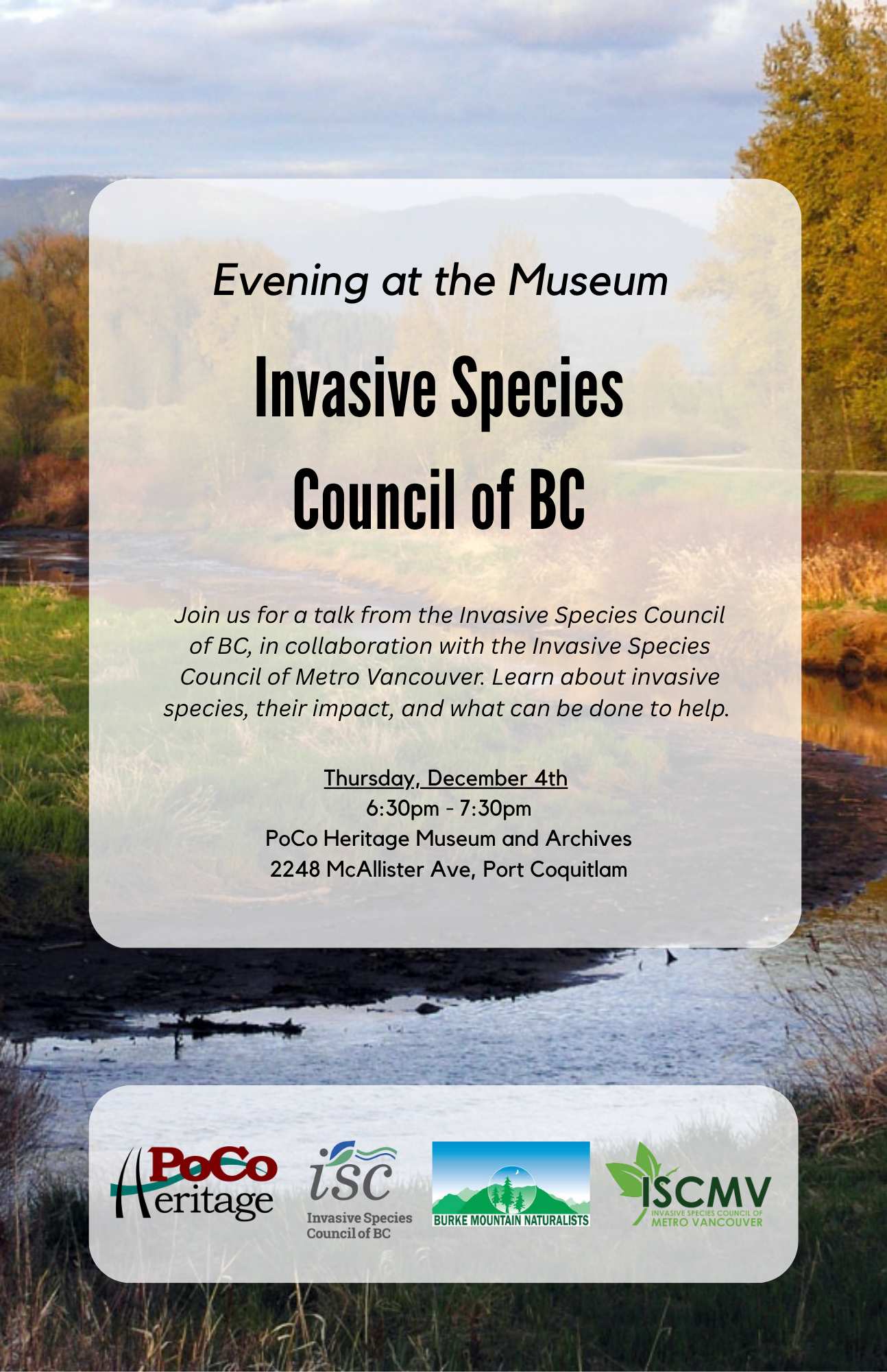 Evening at the Museum - PoCo Museum & Archives photo