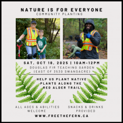Nature is for Everyone Planting - Champlain Heights Trails, Vancouver photo